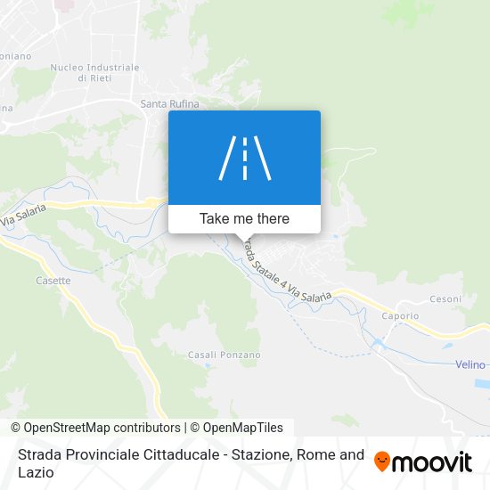 Strada Provinciale Cittaducale - Stazione map