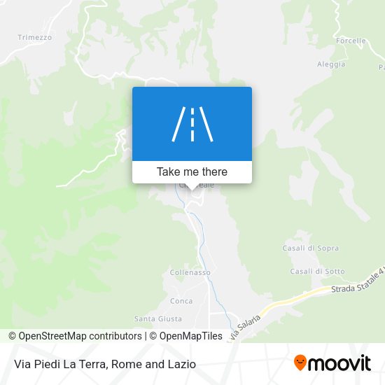 Via Piedi La Terra map