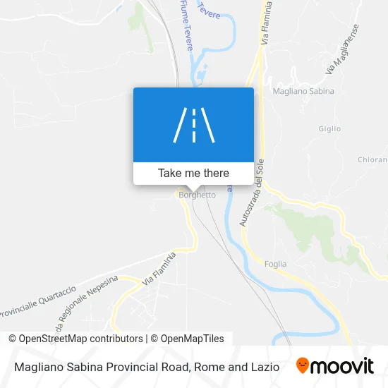 Magliano Sabina Provincial Road map