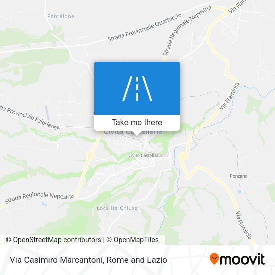 Via Casimiro Marcantoni map