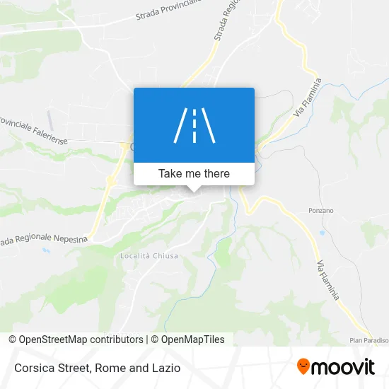 Corsica Street map