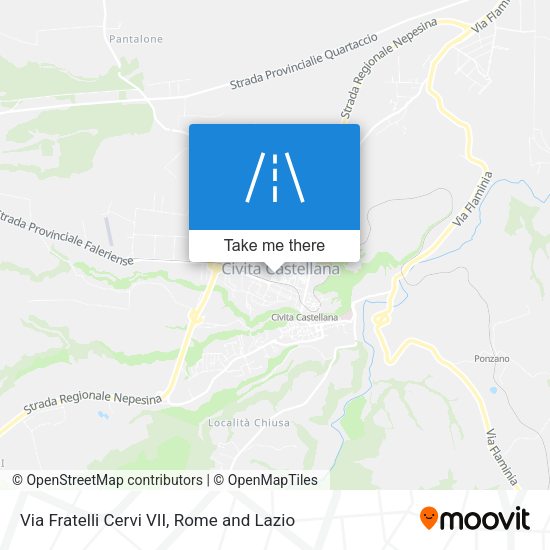 Via Fratelli Cervi VII map