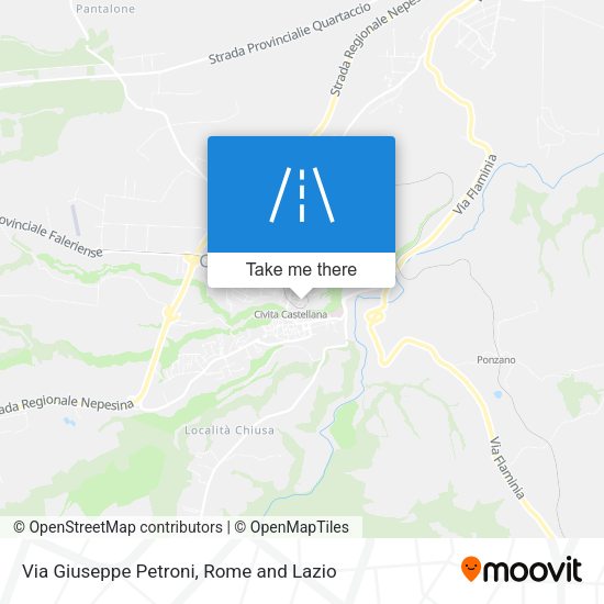Via Giuseppe Petroni map