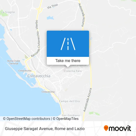 Giuseppe Saragat Avenue map