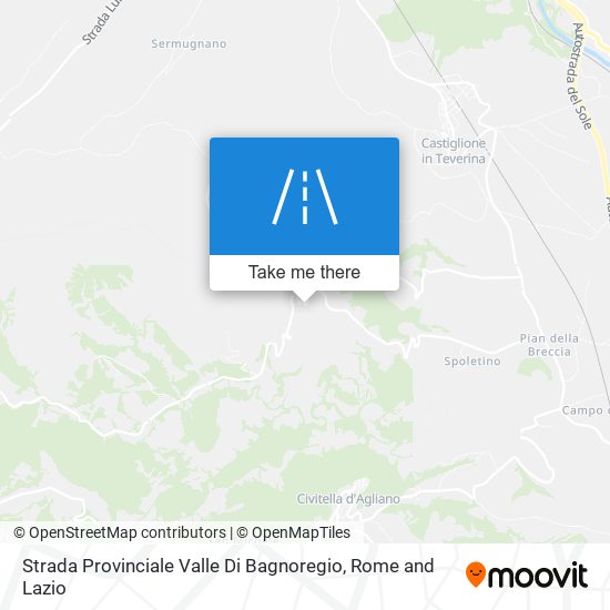 Strada Provinciale Valle Di Bagnoregio map