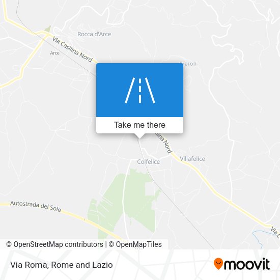 Via Roma map