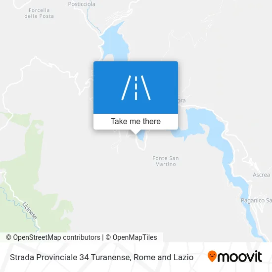 Strada Provinciale 34 Turanense map