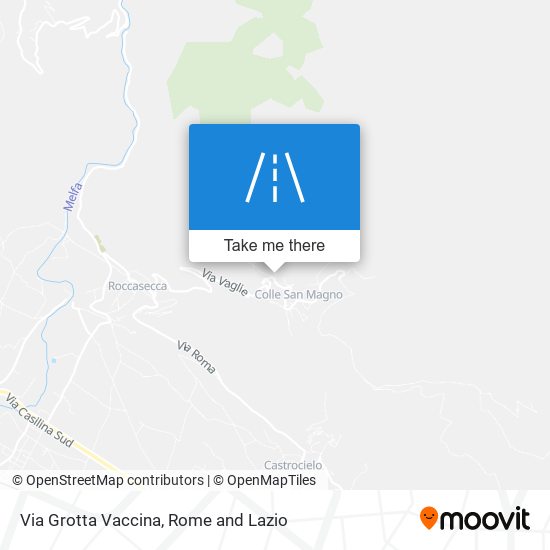 Via Grotta Vaccina map