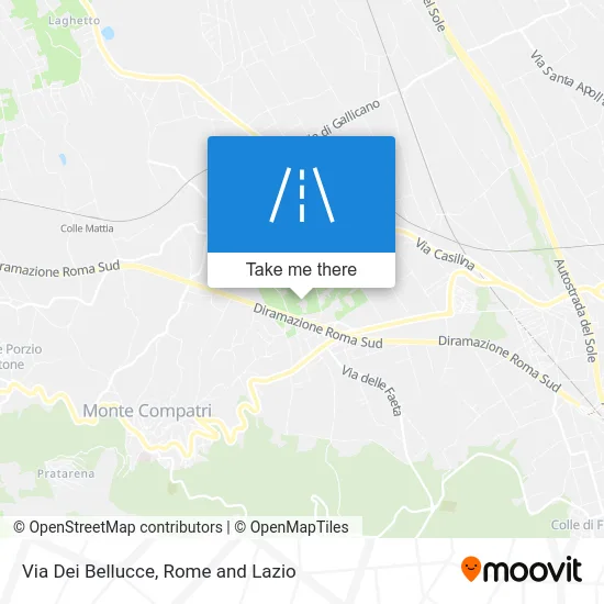 Dei Bellucce Street map