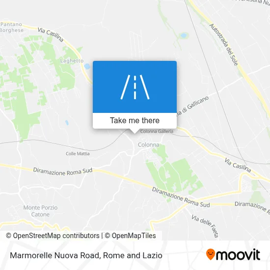 Marmorelle Nuova Road map
