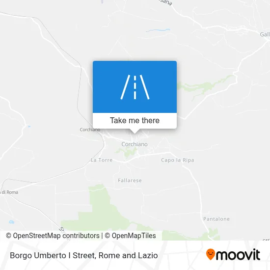 Borgo Umberto I Street map