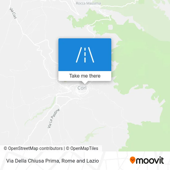 Via Della Chiusa Prima map