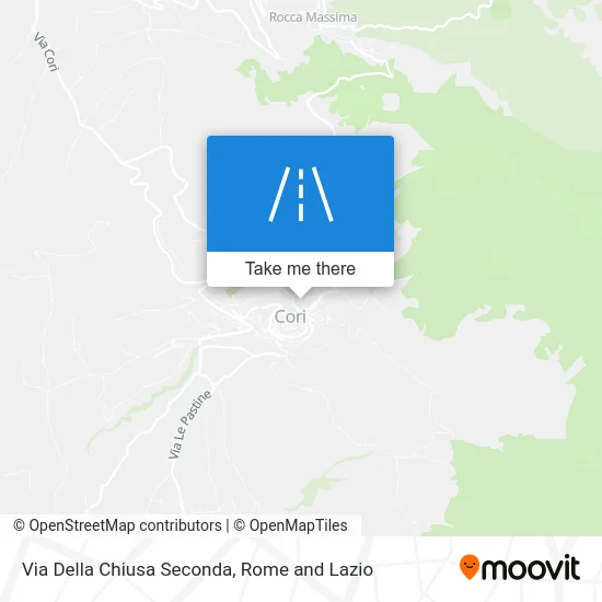 Second Chiusa Street map