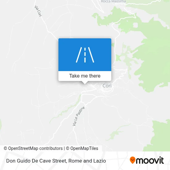 Don Guido De Cave Street map