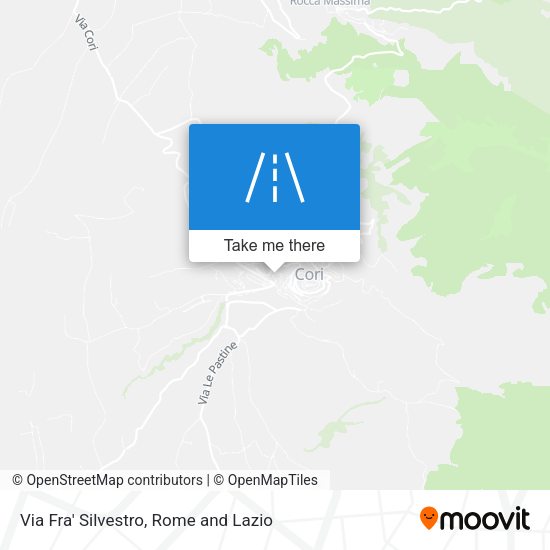 Via Fra' Silvestro map