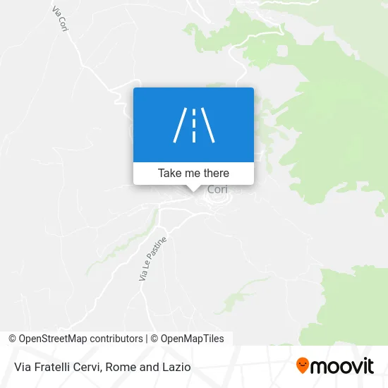 Fratelli Cervi Street map