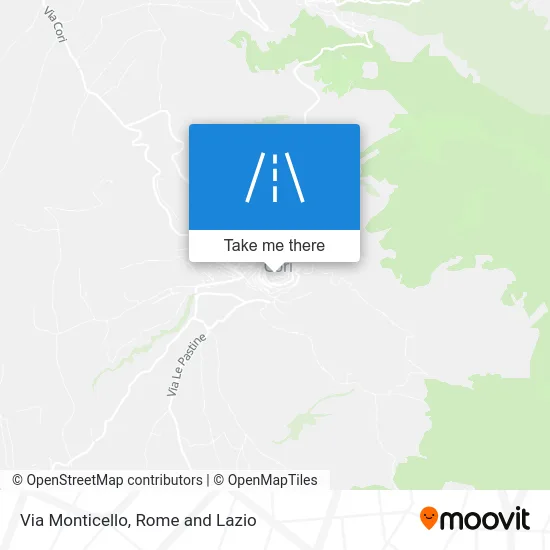 Monticello Street map