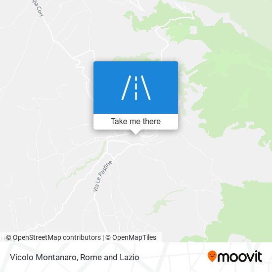 Vicolo Montanaro map