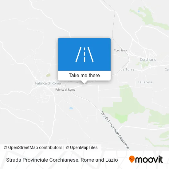 Corchianese Provincial Street map