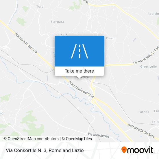 Via Consortile N. 3 map