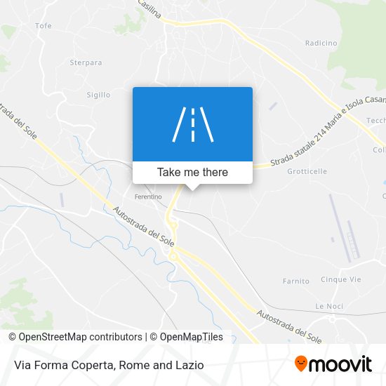 Via Forma Coperta map