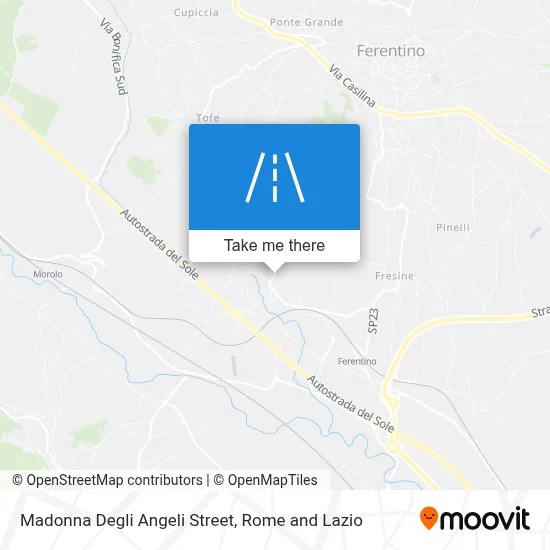 Madonna Degli Angeli Street map