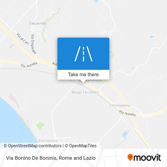 Via Bonino De Boninis map