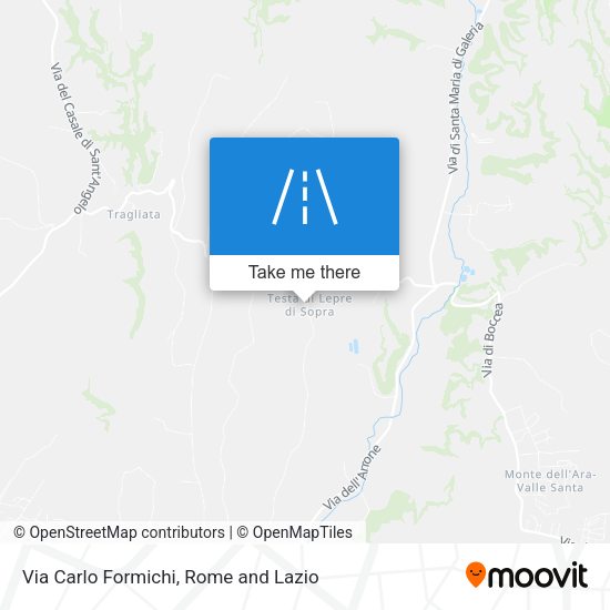 Via Carlo Formichi map