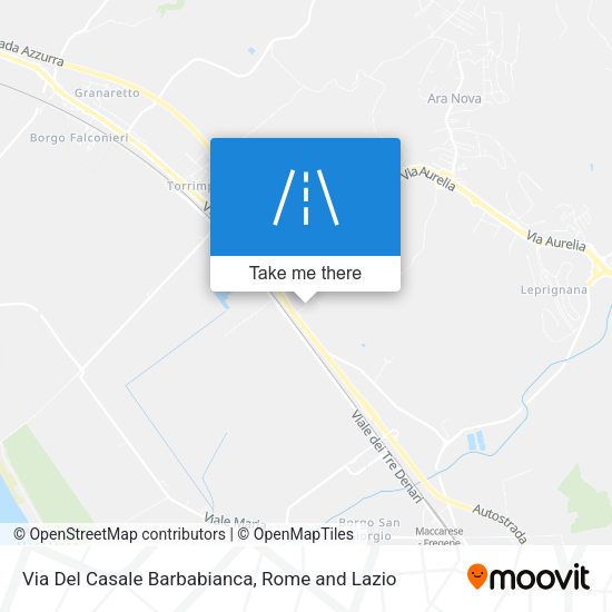Via Del Casale Barbabianca map