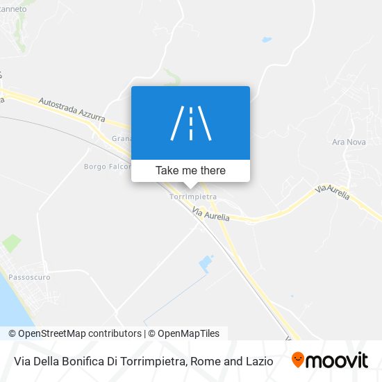 Via Della Bonifica Di Torrimpietra map