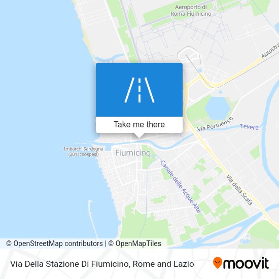 Via Della Stazione Di Fiumicino map