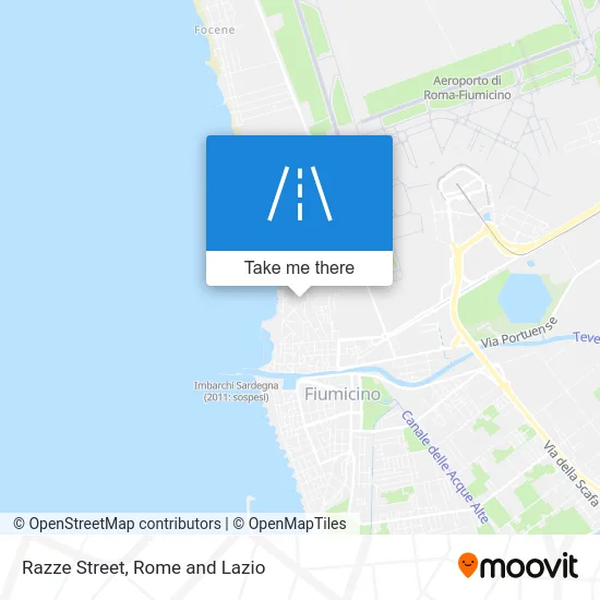 Razze Street map