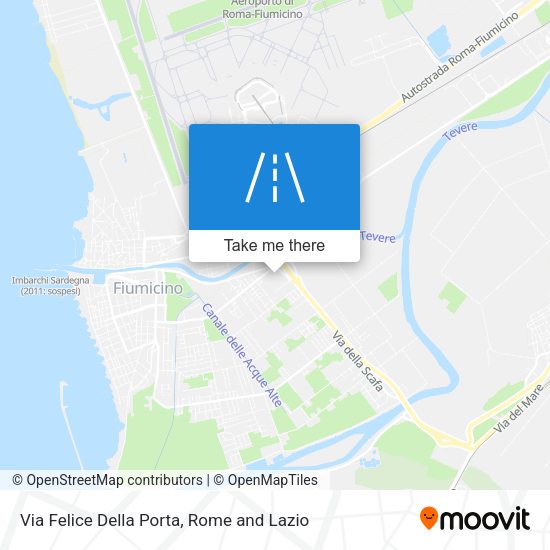 Via Felice Della Porta map