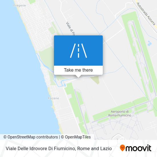 Viale Delle Idrovore Di Fiumicino map