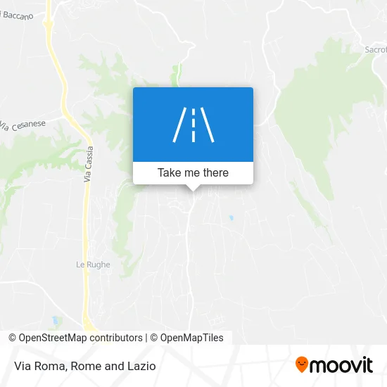 Via Roma map