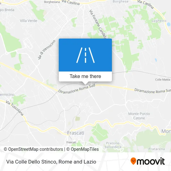 Via Colle Dello Stinco map