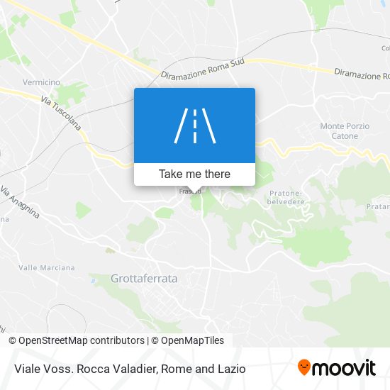 Viale Voss. Rocca Valadier map