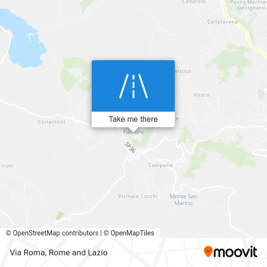 Via Roma map