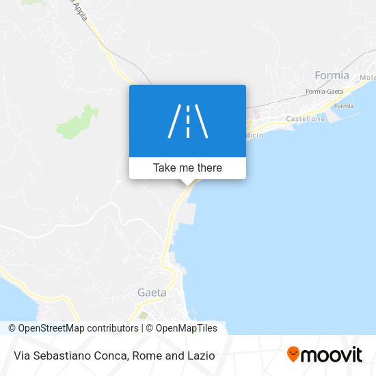 Via Sebastiano Conca map