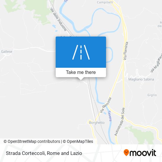 Strada Corteccoli map