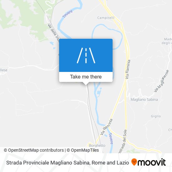 Strada Provinciale Magliano Sabina map