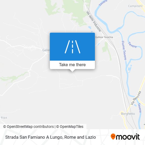 Strada San Famiano A Lungo map