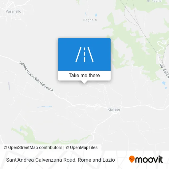 Sant'Andrea-Calvenzana Road map