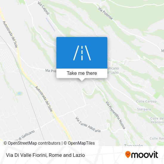 Via Di Valle Fiorini map