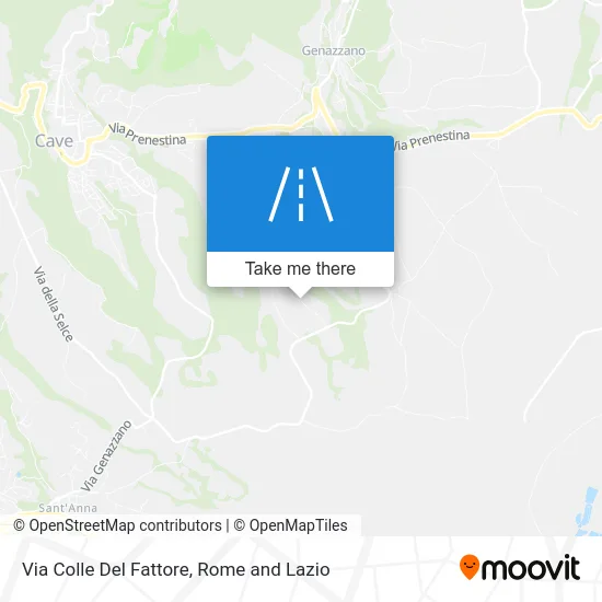 Colle Del Fattore Street map