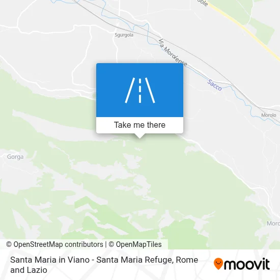 Santa Maria in Viano - Santa Maria Refuge map