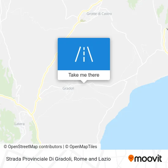 Gradoli Provincial Road map