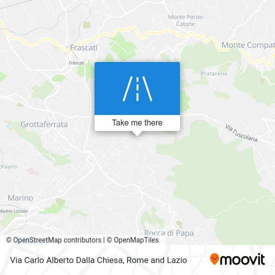 Carlo Alberto Dalla Chiesa Street map