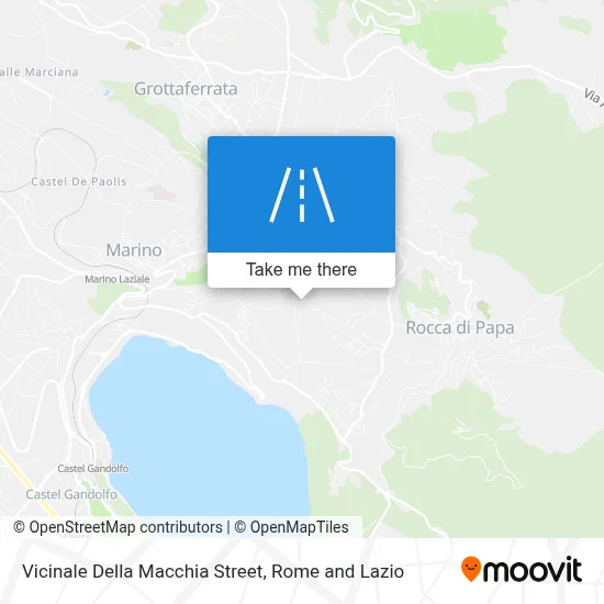 Vicinale Della Macchia Street map