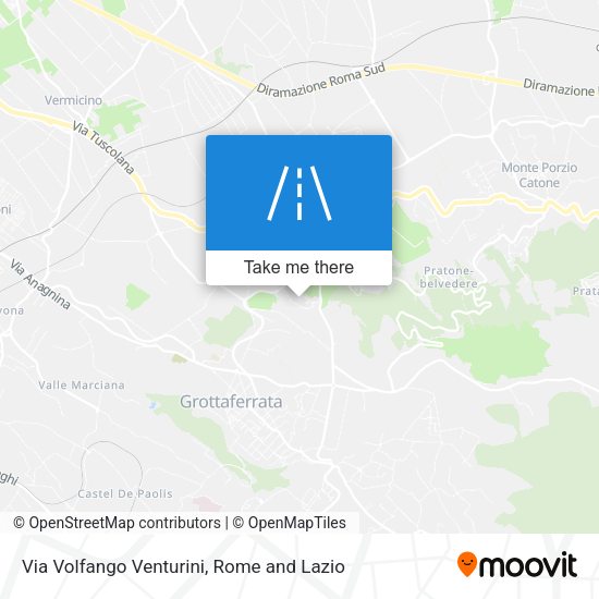 Via Volfango Venturini map